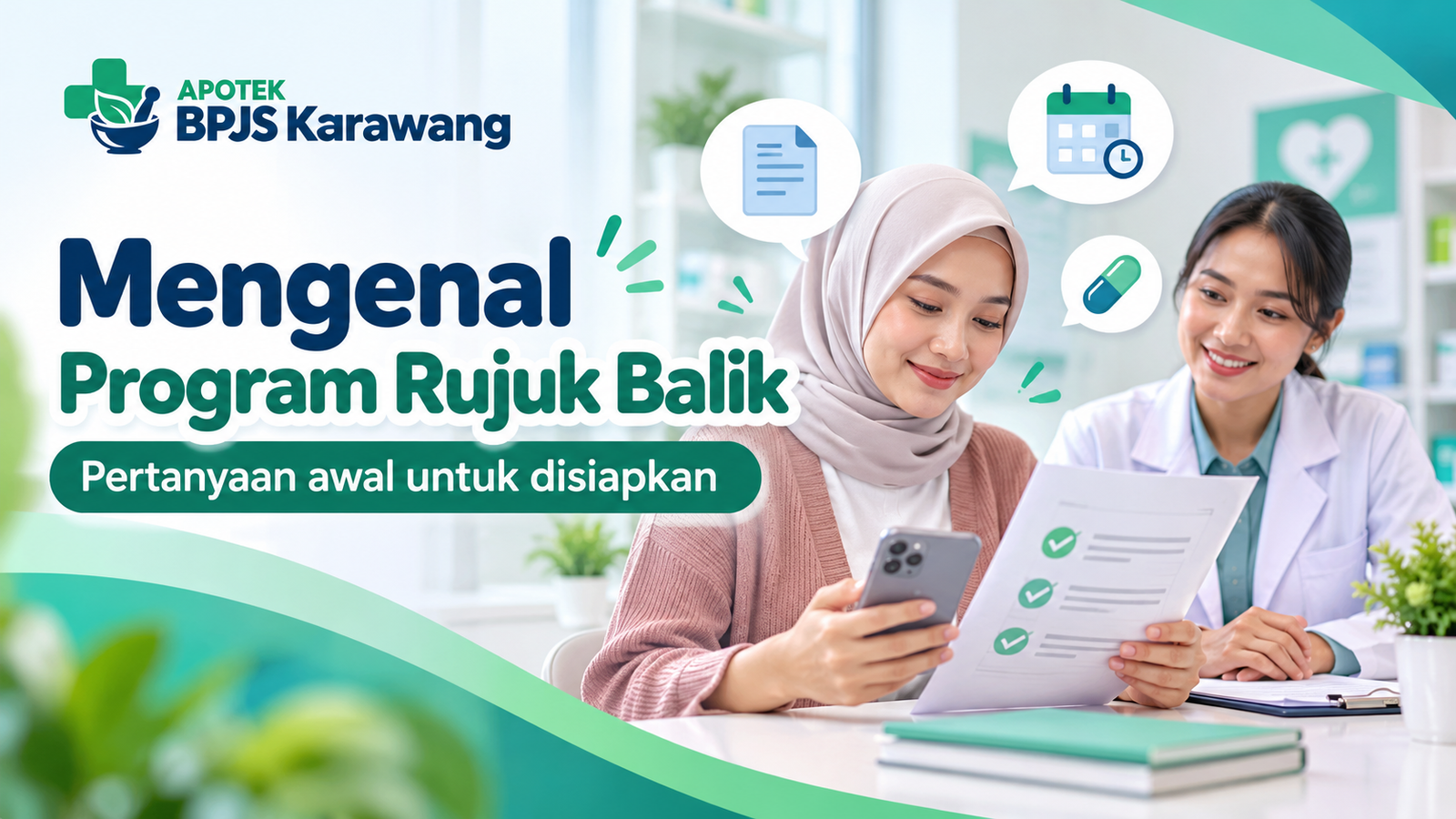 Ilustrasi pengenalan Program Rujuk Balik dan persiapan pertanyaan awal